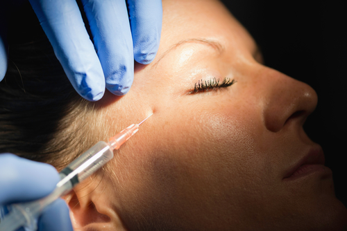 Woman Getting Botox Treatment