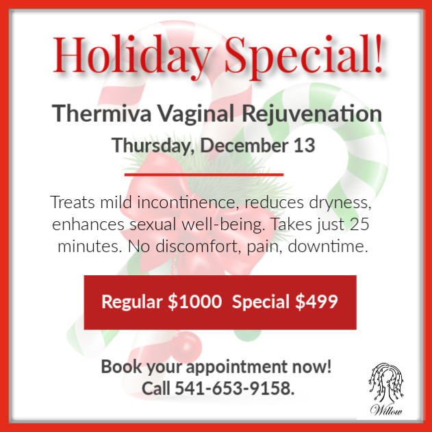 Thermiva Holiday Special at Willow Health and Aesthetics in Eugene